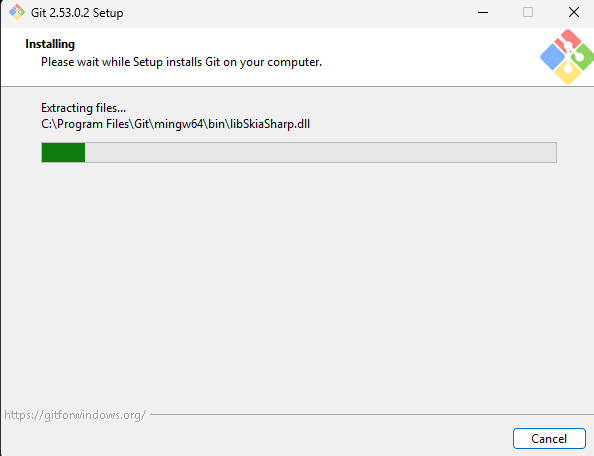 Git w zainstalowanych programach